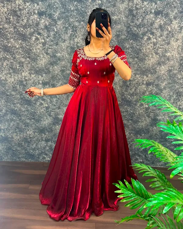 Premium_Embroidery_Sequence_Gown_with_Dupatta