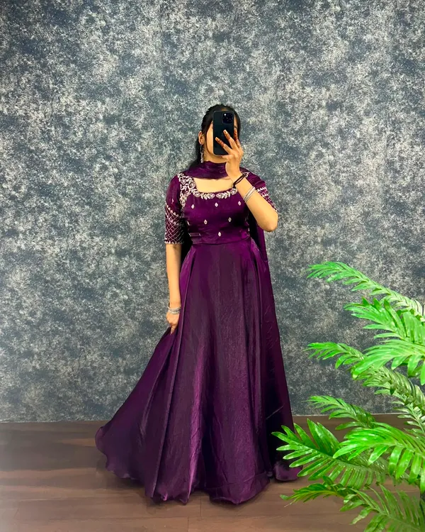 Premium_Embroidery_Sequence_Gown_with_Dupatta