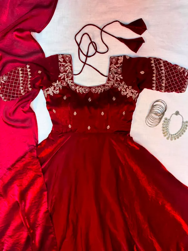 Premium_Embroidery_Sequence_Gown_with_Dupatta