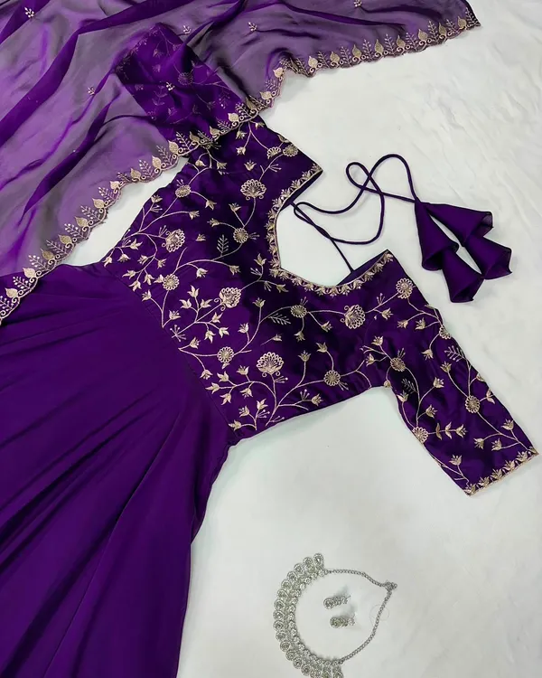 Traditional_Full_Flare_Silk_Blend_Gown_with_Dupatta