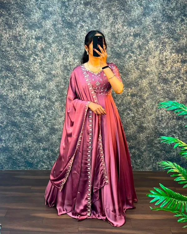 Traditional_Full_Flare_Silk_Blend_Gown_with_Dupatta