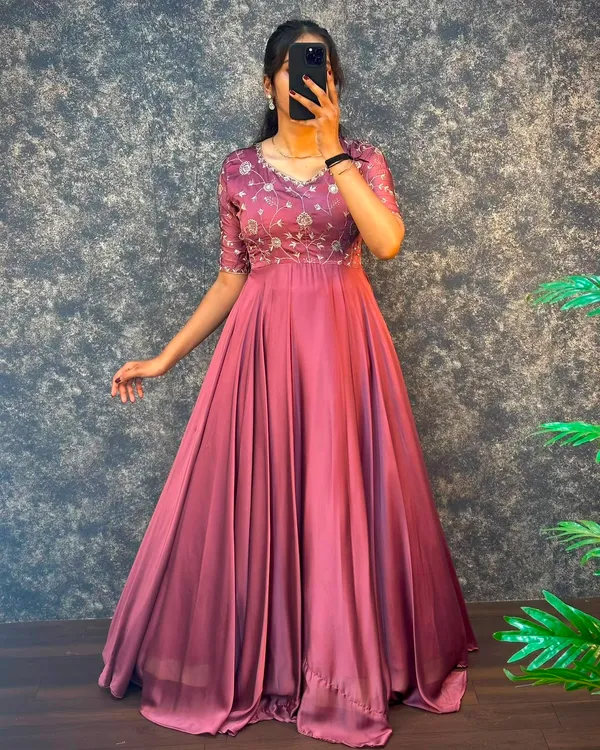Traditional_Full_Flare_Silk_Blend_Gown_with_Dupatta