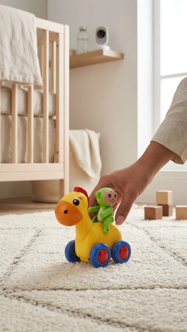 Yellow_Plastic_Ride-On_Animal_Toy_With_Koala_Figure
