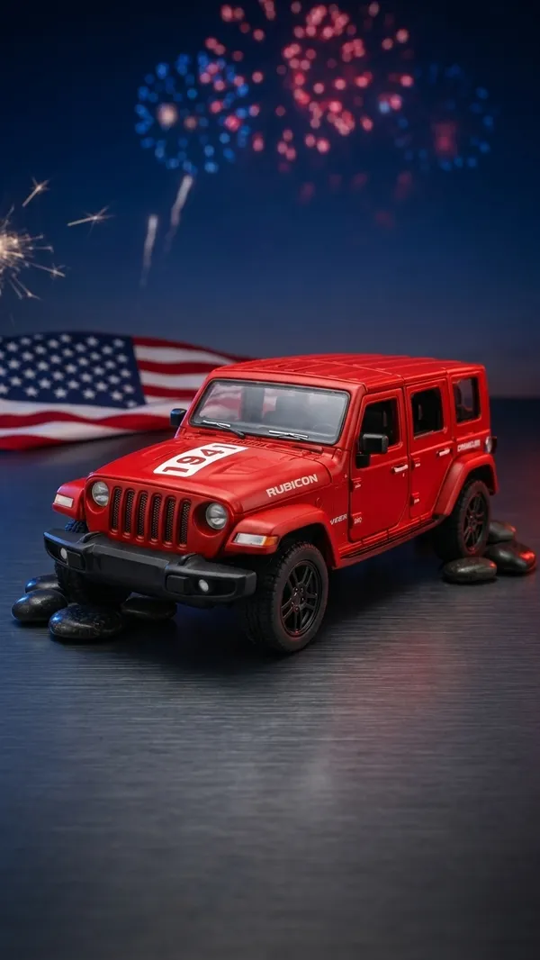 Red_Diecast_Jeep_Wrangler_Rubicon_1:41_Scale_Model_Car