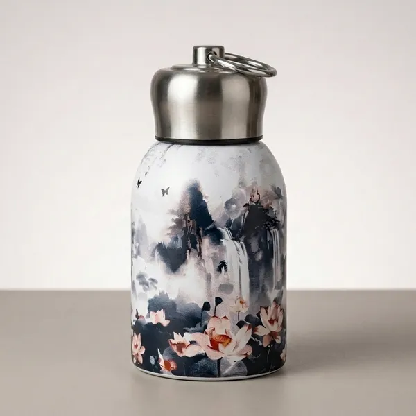 Copper_Stainless_Steel_Artistic_Floral_Print_Water_Bottle
