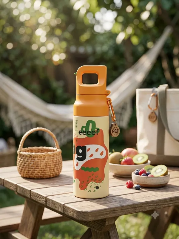 EcoEat_Kids_Water_Bottle_–_530ml_(Baby_Collection)_-_Orange_and_Blue_variants