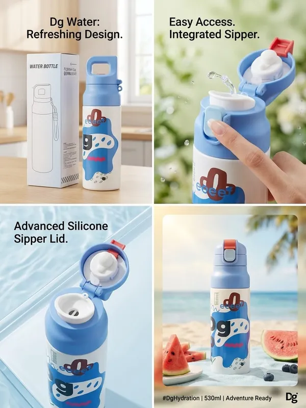 EcoEat_Kids_Water_Bottle_–_530ml_(Baby_Collection)_-_Orange_and_Blue_variants