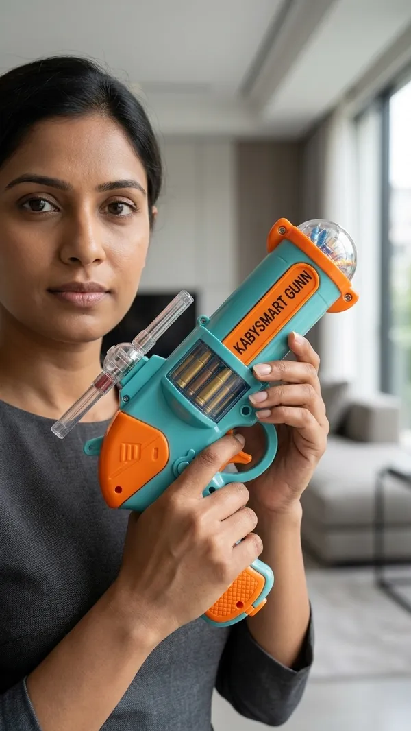 Turquoise_Orange_Futuristic_Light_Sound_Toy_Gun_Blaster