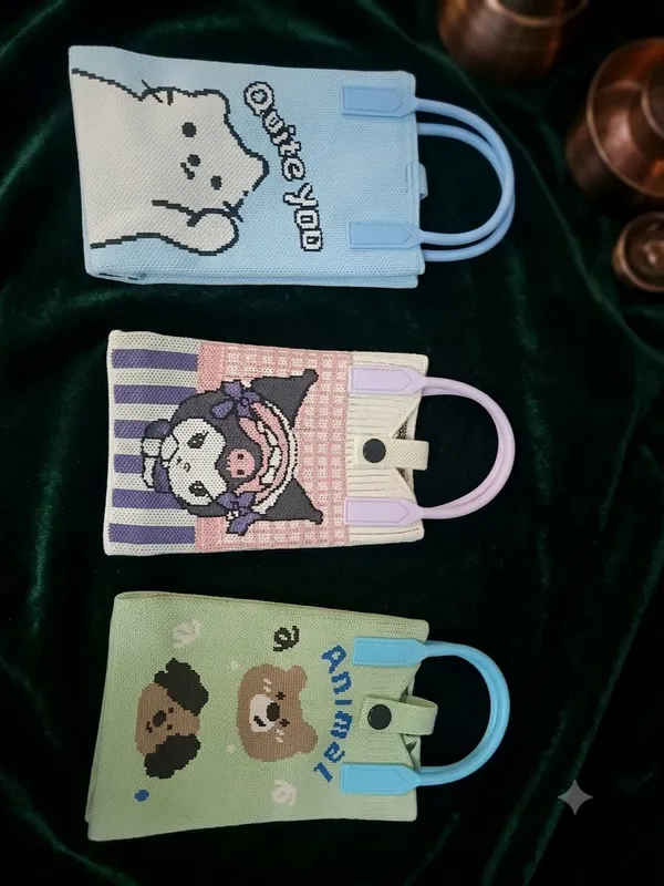 Lavender_Kuromi_Knit_Bag