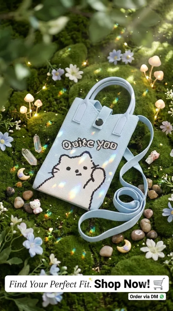 Lavender_Kuromi_Knit_Bag