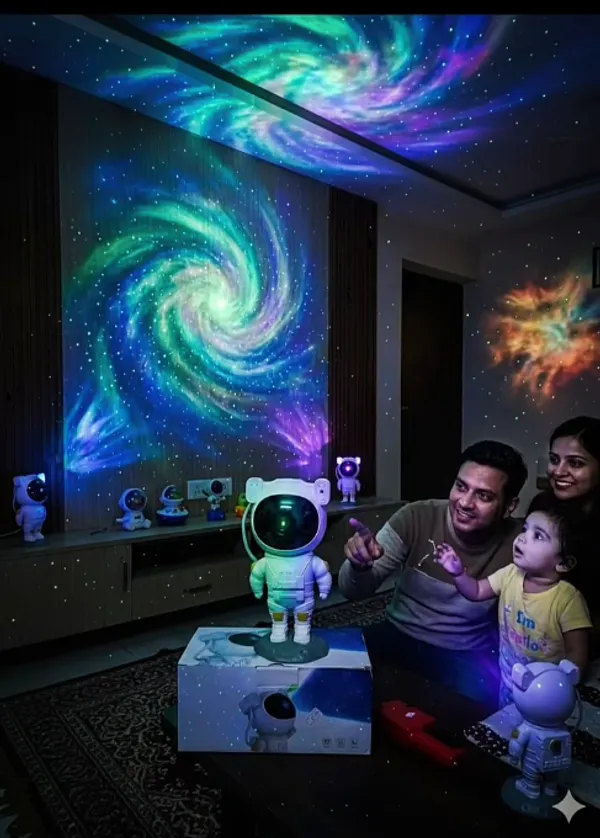 White_Plastic_Astronaut_Figurine_LED_Night_Light_Projector