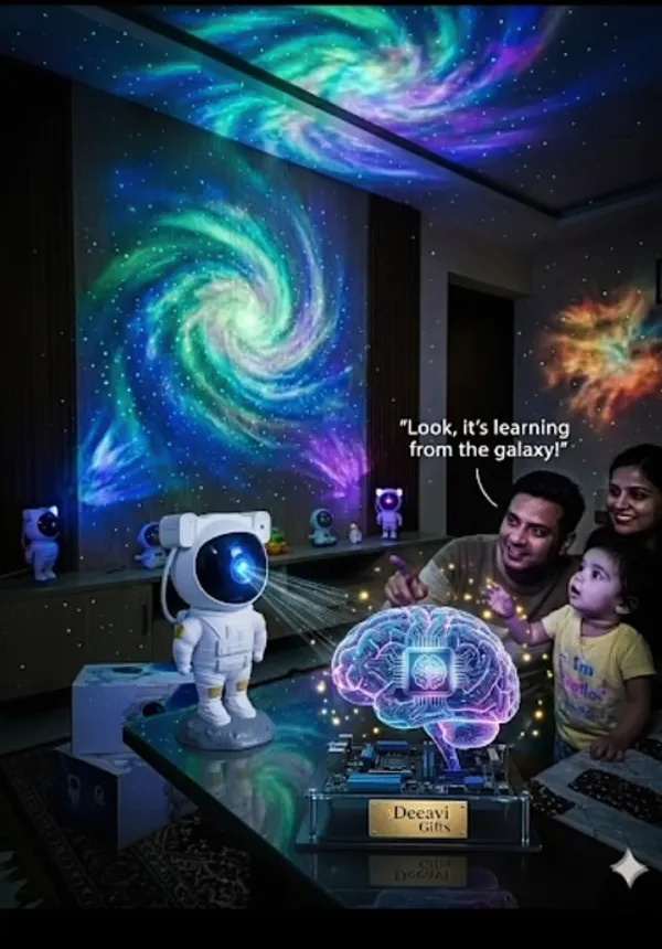 White_Plastic_Astronaut_Figurine_LED_Night_Light_Projector