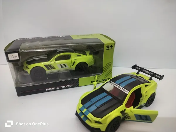 SPORT_MODE_Racing_Car_Die‑Cast_Model_(Yellow)