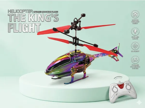 THE_KING’S_FLIGHT_–_Infrared_Induction_Helicopter_(Rechargeable_RC_Drone_Toy)_-_Multi_Color