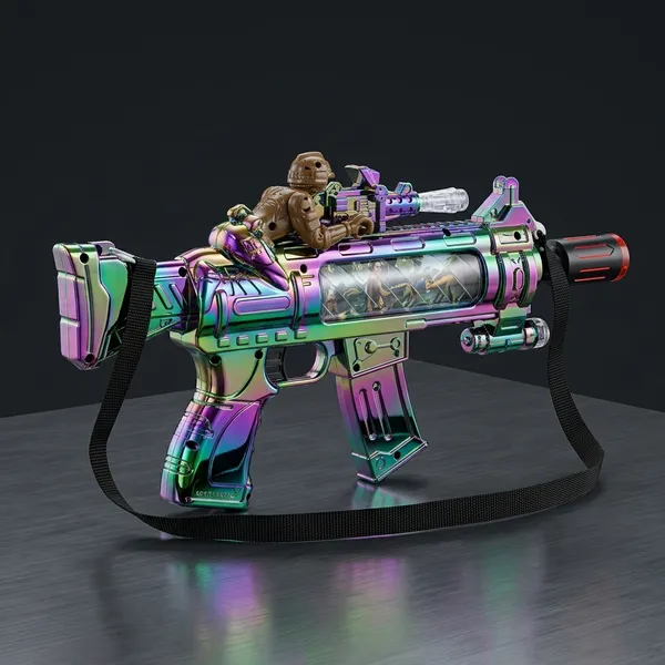 Iridescent_Metallic_Gel_Blaster_Toy_Gun_Transparent_Magazine