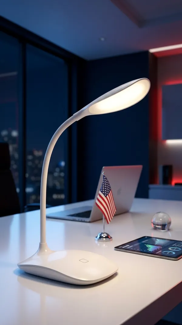 White_LED_Rechargeable_Gooseneck_Desk_Lamp_Touch_Control