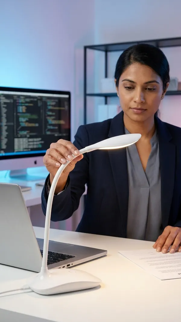 White_LED_Rechargeable_Gooseneck_Desk_Lamp_Touch_Control