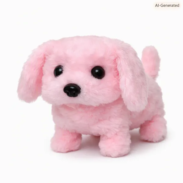 Cartoon_Animals_–_Pink_Dog_Plush_Toy_(Pink)