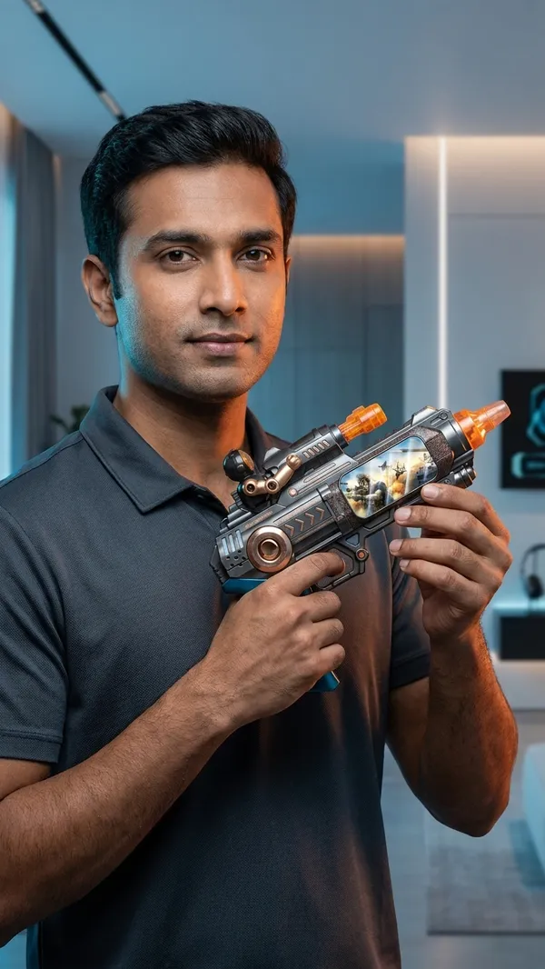 Blue_Copper_Electric_Toy_Gun_With_Light_Sound_Spray_Vibration