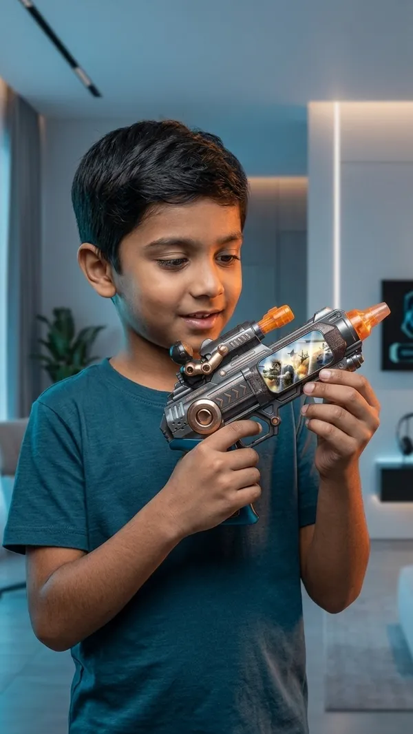 Blue_Copper_Electric_Toy_Gun_With_Light_Sound_Spray_Vibration