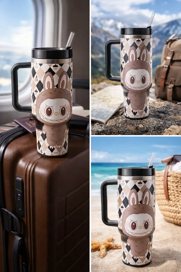 Double-Walled_Insulated_Argyle_Print_Tumbler_With_Handle_And_Straw_(Labubu_Black)
