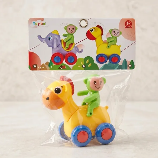 Yellow_Plastic_Ride-On_Animal_Toy_With_Koala_Figure