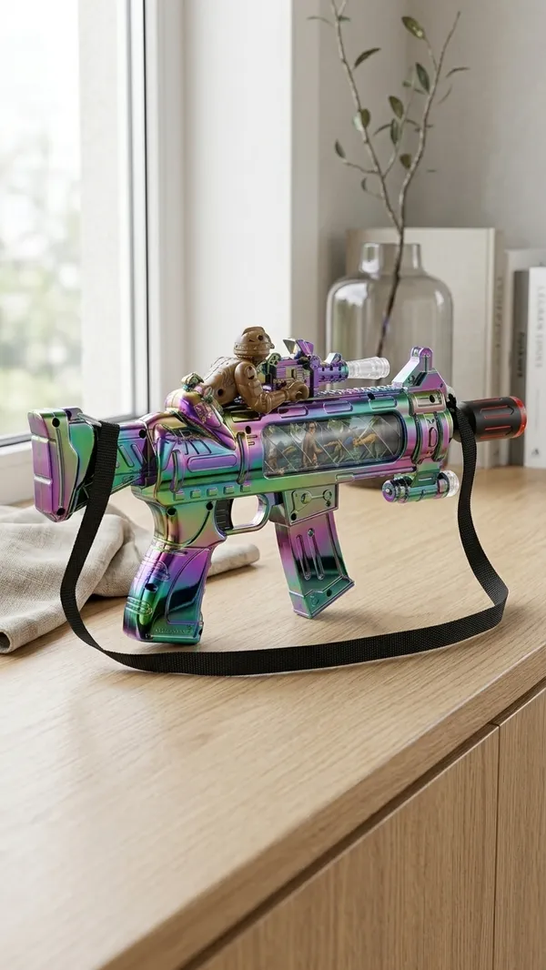 Iridescent_Metallic_Gel_Blaster_Toy_Gun_Transparent_Magazine