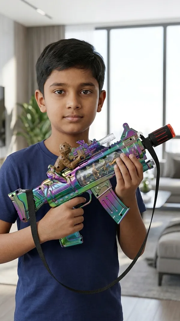 Iridescent_Metallic_Gel_Blaster_Toy_Gun_Transparent_Magazine