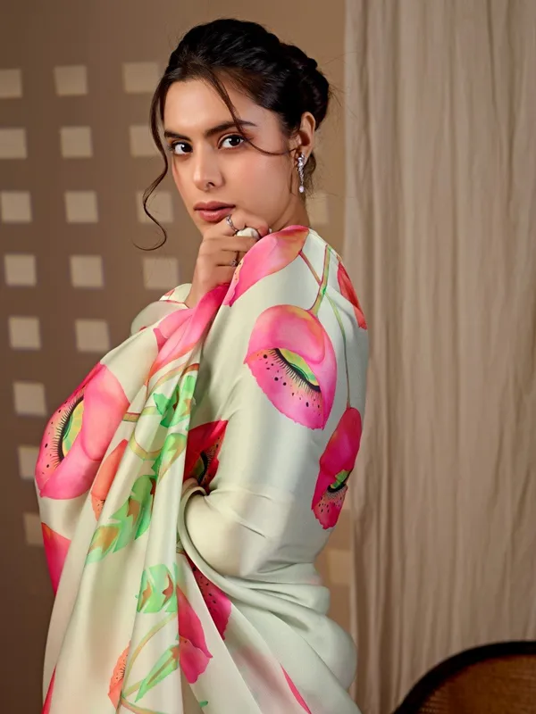 Pista_Green_Satin_Georgette_Floral_Digital_Printed_Saree_For_Women