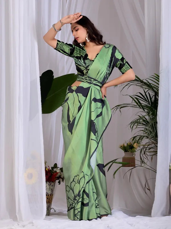 Pista_Green_Satin_Georgette_Abstract_Digital_Printed_Saree_For_Women