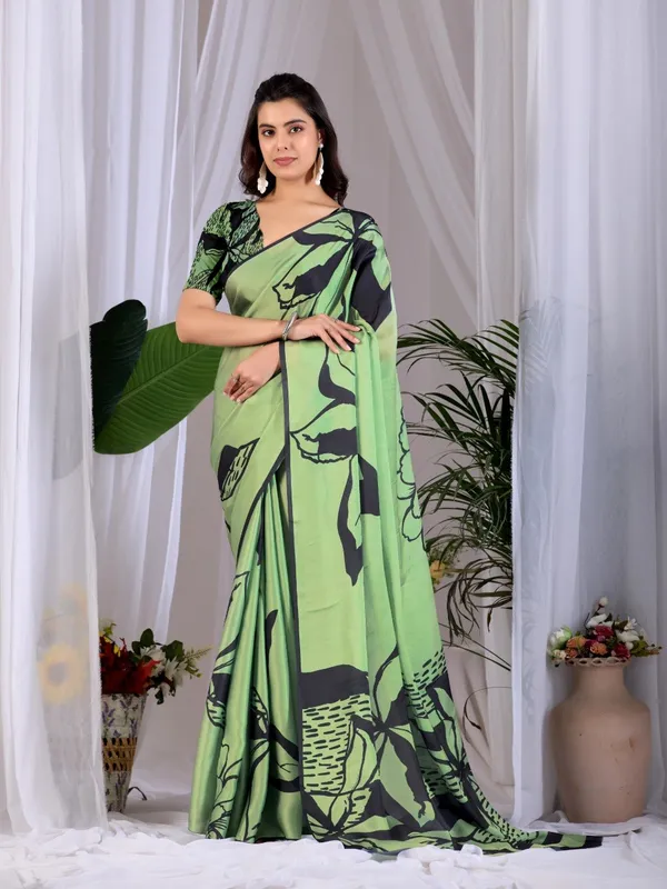Pista_Green_Satin_Georgette_Abstract_Digital_Printed_Saree_For_Women