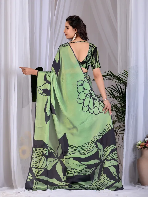 Pista_Green_Satin_Georgette_Abstract_Digital_Printed_Saree_For_Women