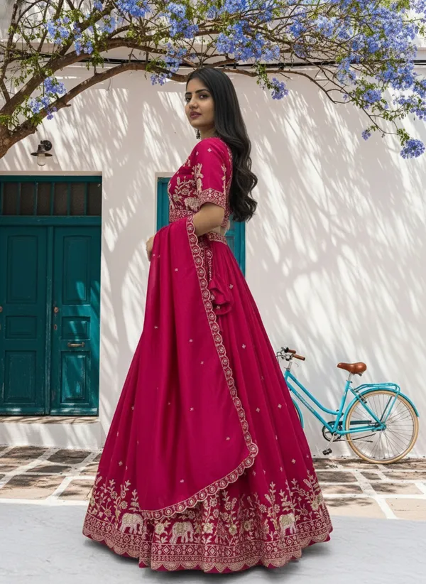 Women_Pink_Embroidered_Pure_Chinon_Lehenga_Choli_with_Dupatta_|_Festive_Wedding_Wear_Lehenga_Set