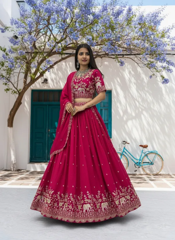 Women_Pink_Embroidered_Pure_Chinon_Lehenga_Choli_with_Dupatta_|_Festive_Wedding_Wear_Lehenga_Set