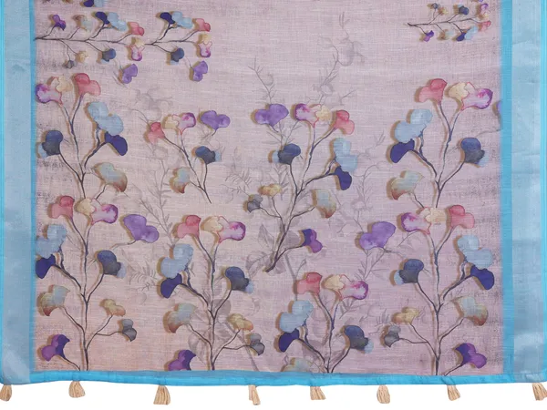Elegant_Linen_Cotton_Saree_with_Floral_Print