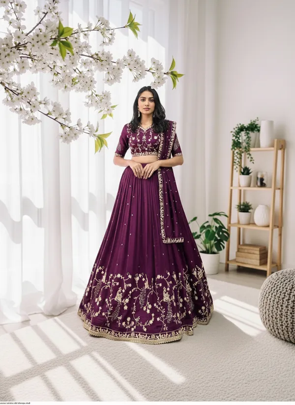Women_Wine_Embroidered_Pure_Chinon_Lehenga_Choli_with_Dupatta_|_Festive_&_Wedding_Wear