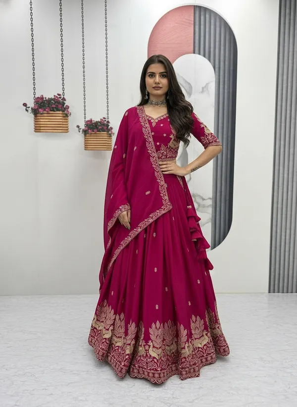 Women_Rani_Pink_Embroidered_Pure_Chinon_Lehenga_Choli_with_Dupatta_|_Festive_&_Wedding_Wear
