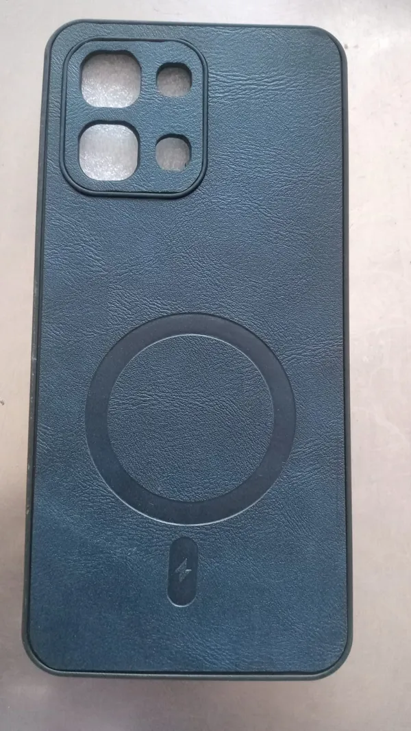 Navy_Blue_Leather_Finish_Magsafe_Phone_Cover_For_Oppo_F31_5G