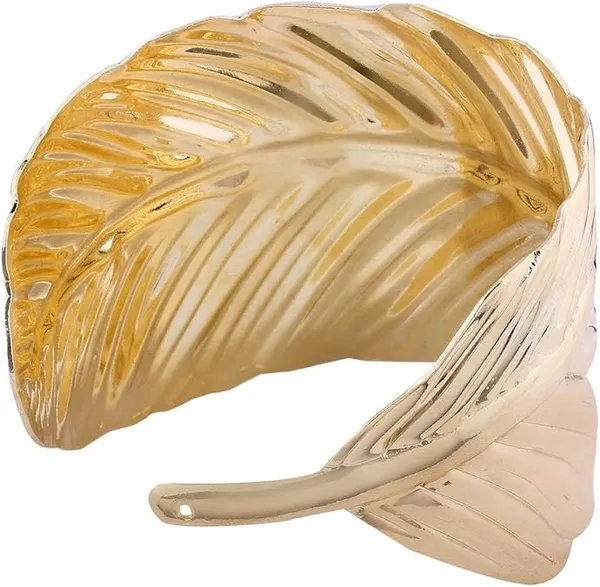 Gold_Alloy_Leaf_Design_Cuff_Bracelet_For_Women