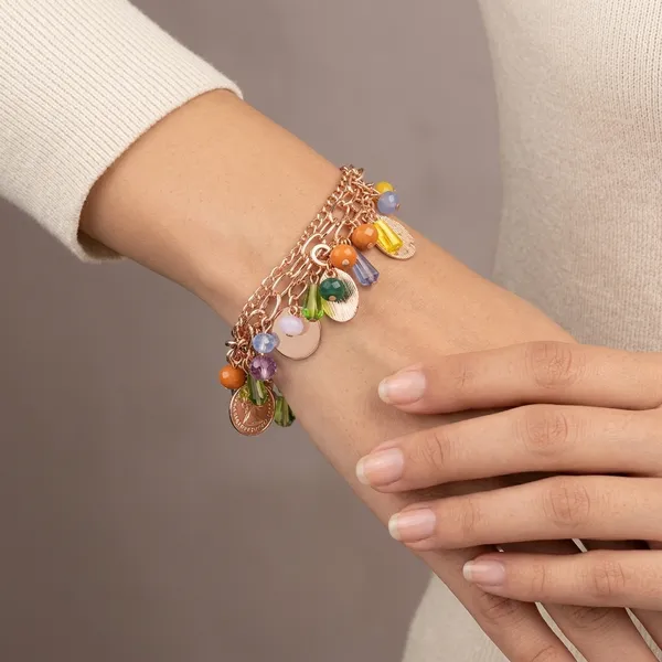 Rose_Gold_Alloy_Charm_Bracelet_With_Beads_And_Tassels_For_Women