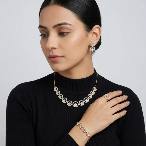 Gold_And_Silver_Alloy_Zirconia_Studded_Necklace_Set_For_Women
