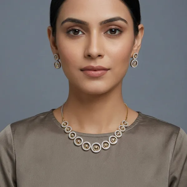 Gold_And_Silver_Alloy_Zirconia_Studded_Necklace_Set_For_Women