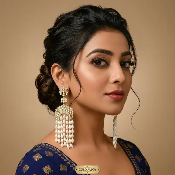 Gold_Alloy_Kundan_Pearl_Drop_Chandbali_Earring_For_Women