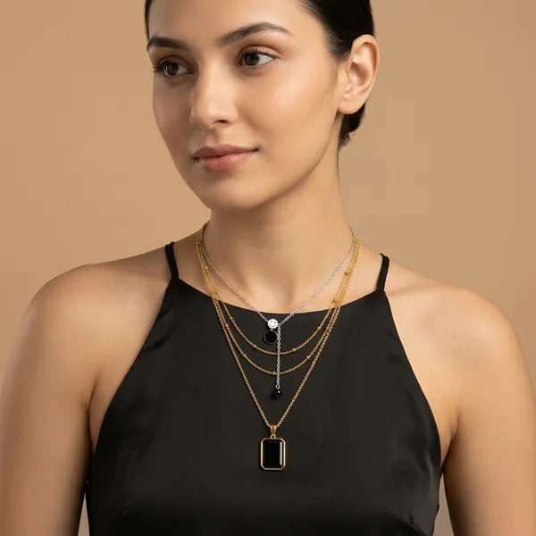 Gold_Alloy_Black_Accent_Layered_Necklace_For_Women_Set_Of_3