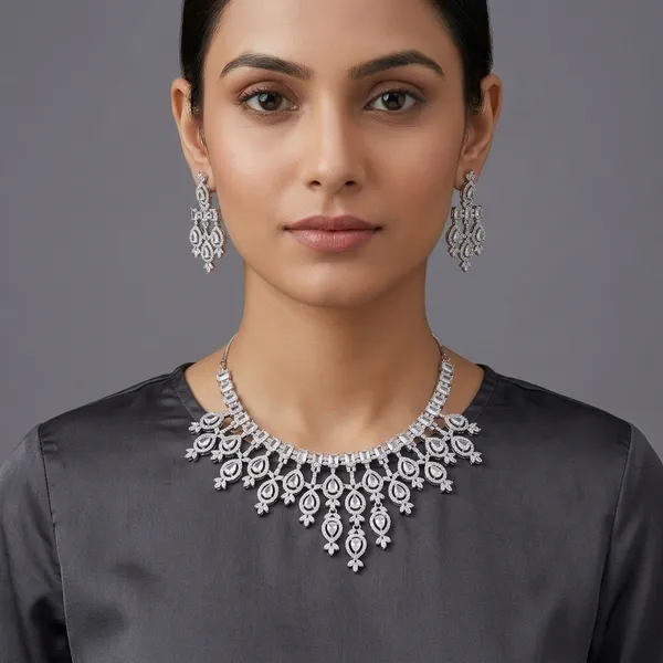 Silver_Alloy_American_Diamond_Bridal_Necklace_Set_For_Women