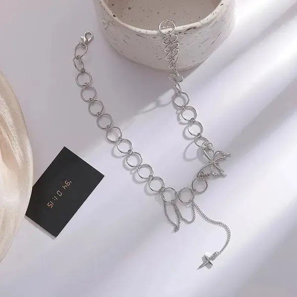 Silver_Alloy_Chain_Link_Cross_Pendant_Charm_Bracelet_For_Women