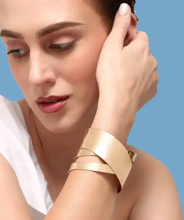 Gold_Alloy_Wide_Cuff_Bracelet_For_Women