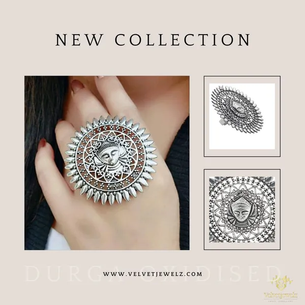 Oxidised_Silver_Alloy_Peacock_Design_Statement_Ring_For_Women