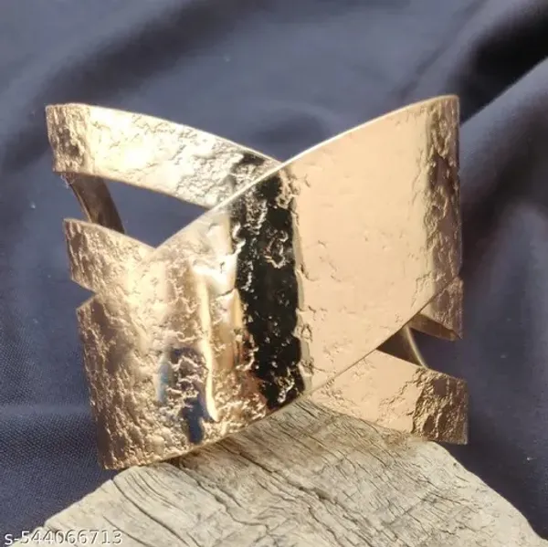 Gold_Alloy_Wide_Cuff_Bracelet_For_Women