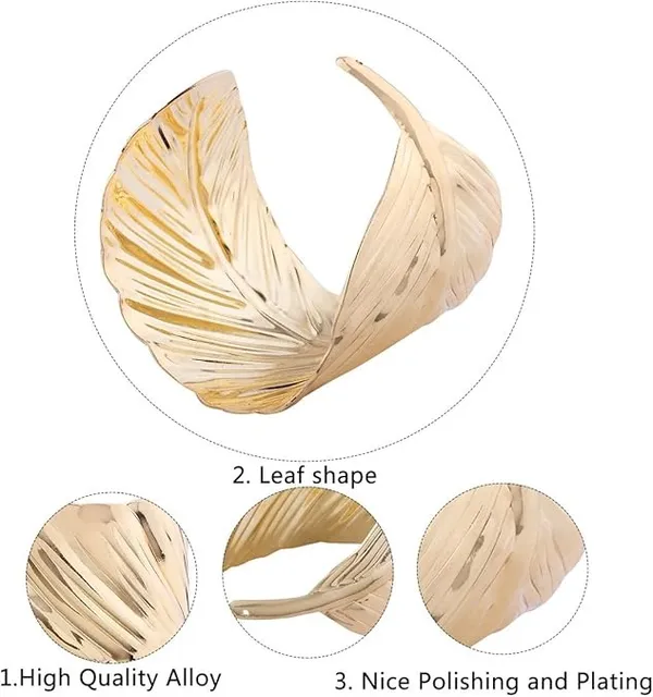 Gold_Alloy_Leaf_Design_Cuff_Bracelet_For_Women